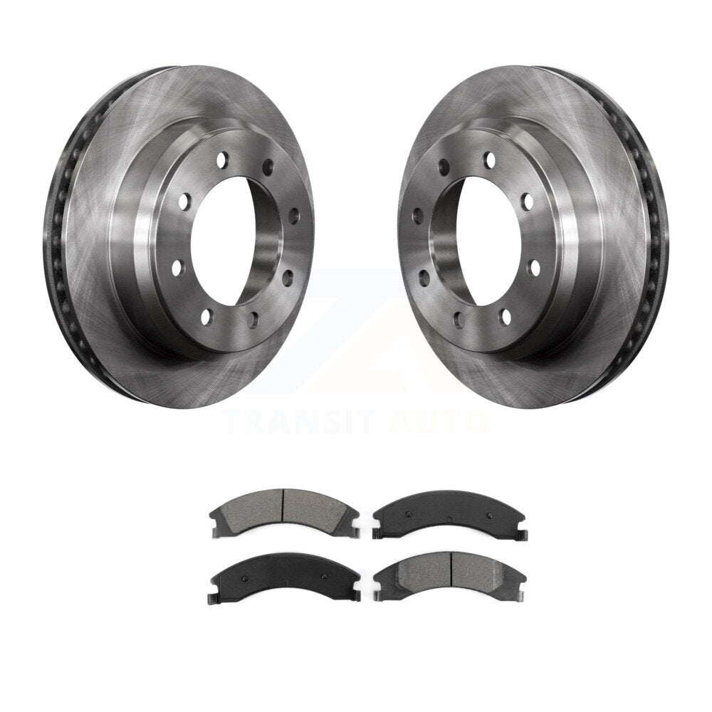 Kit de rotor de frein arrière et de plaquettes semi-métalliques pour Ford E-350 Super Duty E-250 E-15