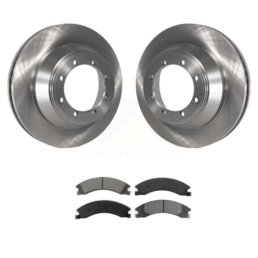 Kit de rotor de frein arrière et de plaquettes semi-métalliques pour moteur DIESEL Ford E-450 Super Duty