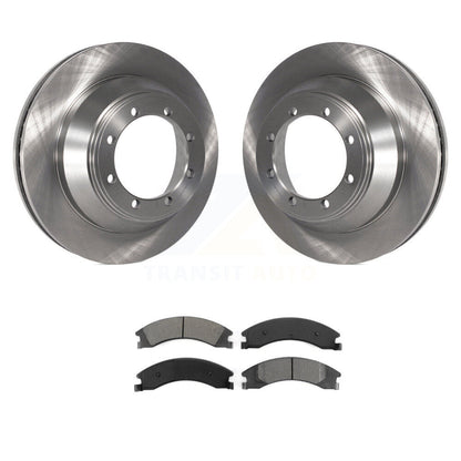Kit de rotor de frein arrière et de plaquettes semi-métalliques pour moteur DIESEL Ford E-450 Super Duty