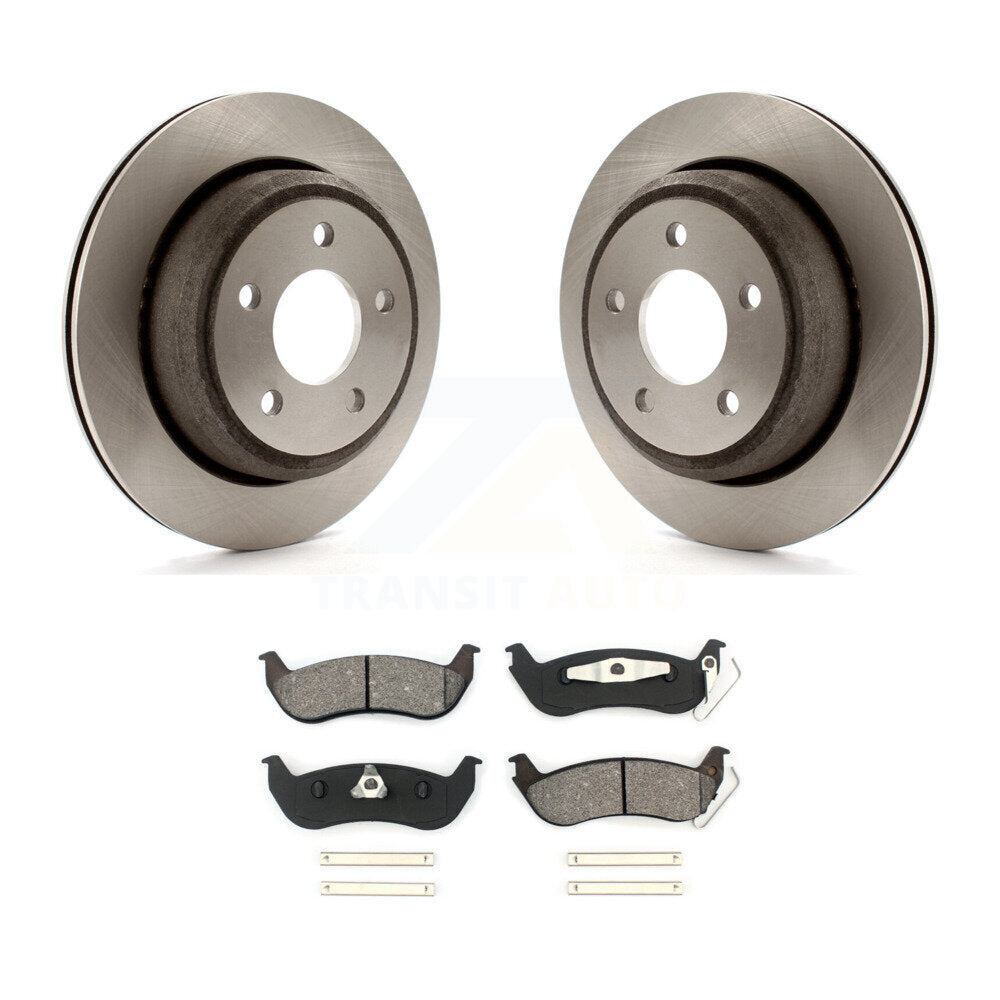 Rotors de frein à disque arrière et Kit de plaquettes semi-métalliques pour Ford Ranger Mazda B2300 B400