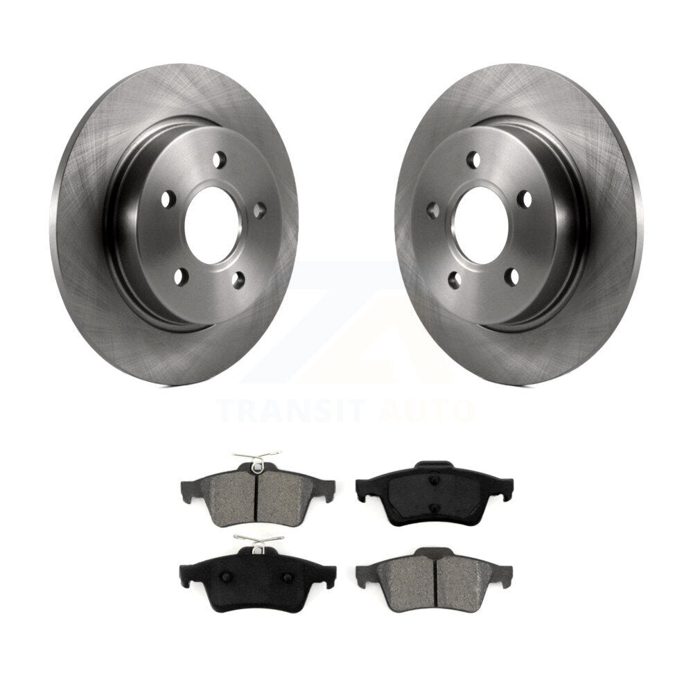 Kit de disques de frein à disque arrière et plaquettes semi-métalliques pour Ford Focus K8S-101636