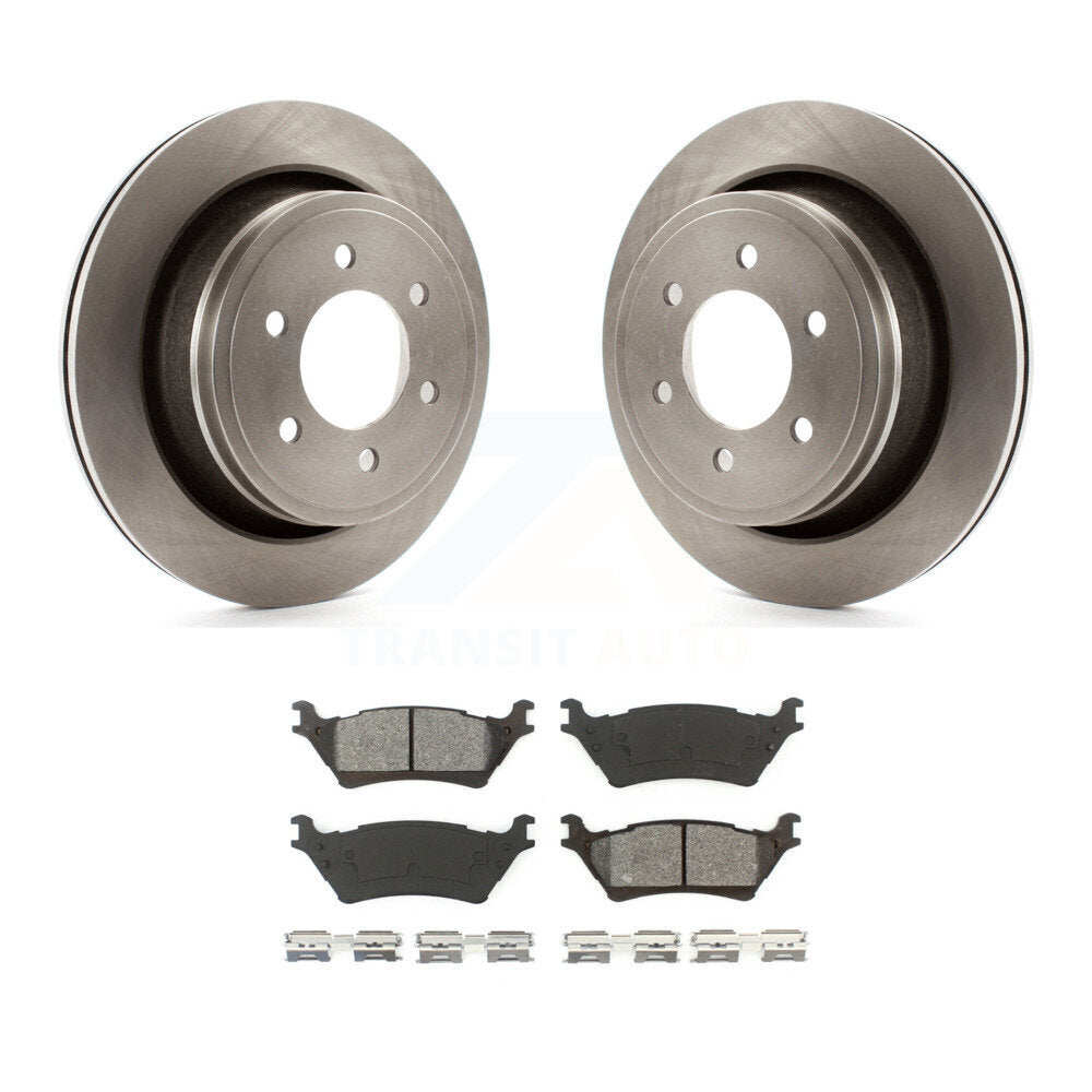 Kit de disques de frein à disque arrière et plaquettes semi-métalliques pour Ford F-150 K8S-101637
