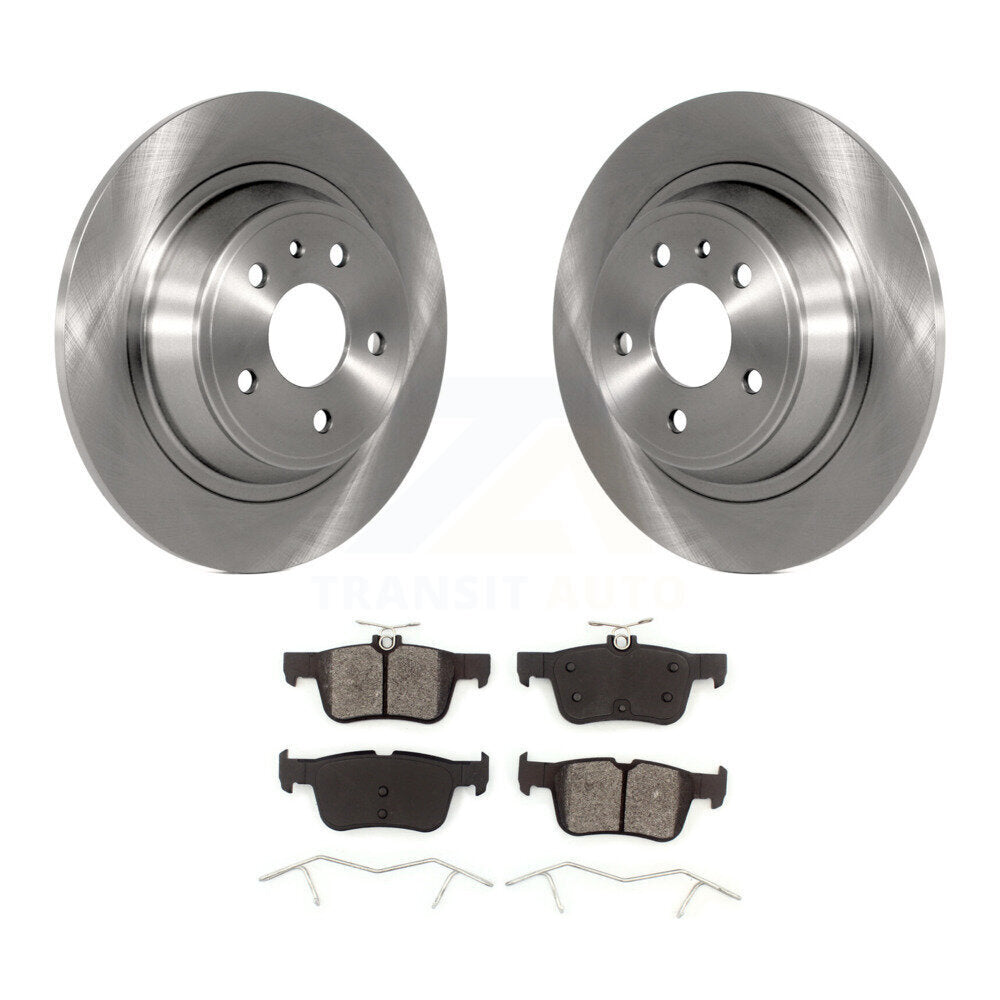 Kit de disques de frein à disque arrière et plaquettes semi-métalliques pour Ford Fusion Lincoln MKZ