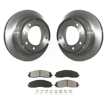 Rotors de frein à disque arrière et Kit de plaquettes semi-métalliques pour Ford F-350 Super Duty F-25
