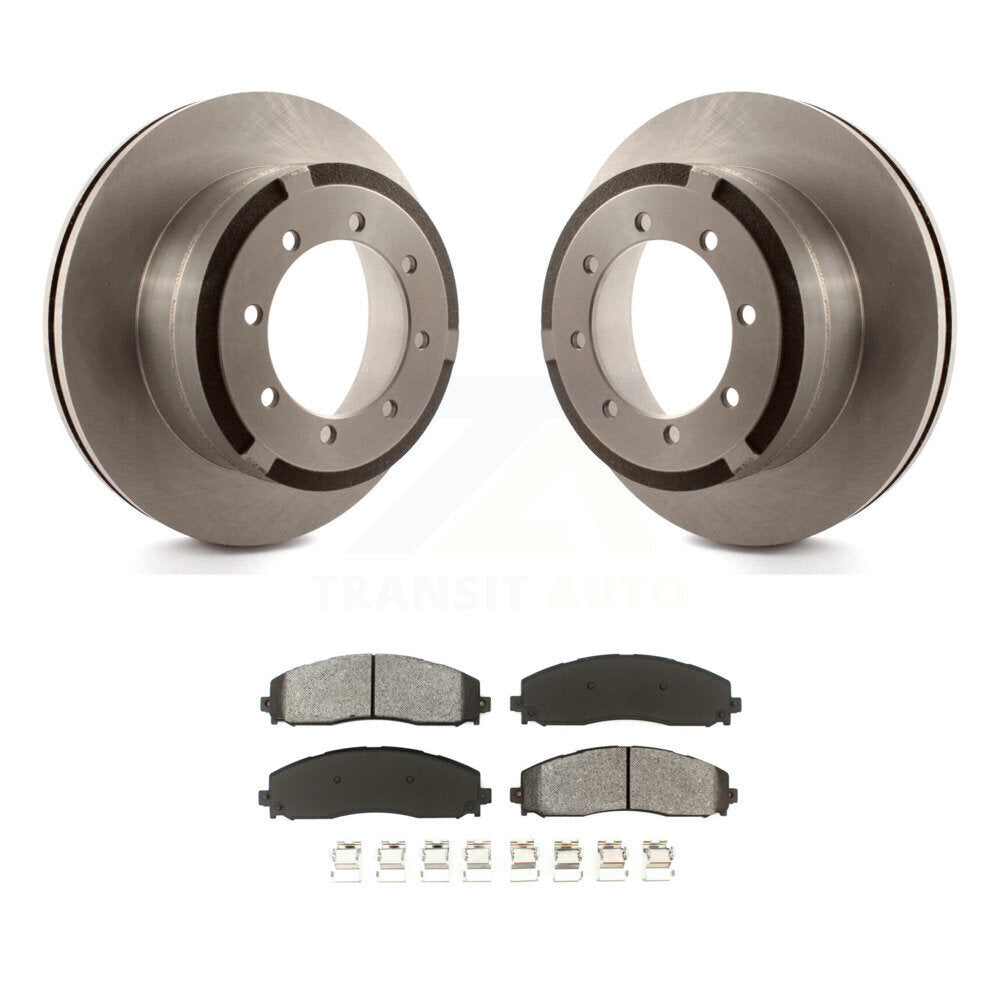 Kit de rotor de frein arrière et de plaquettes semi-métalliques pour Ford F-350 Super Duty F-250 F-45