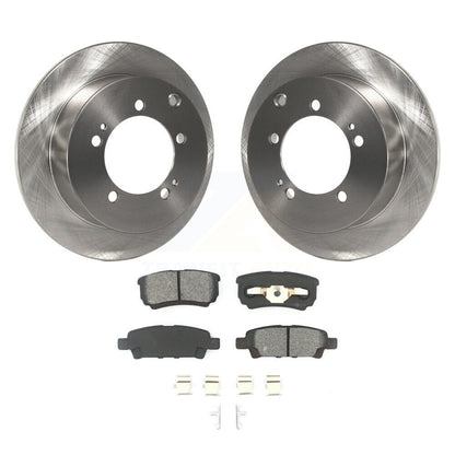 Rotors de frein à disque arrière et kit de plaquettes semi-métalliques pour Mitsubishi Lancer Outlande
