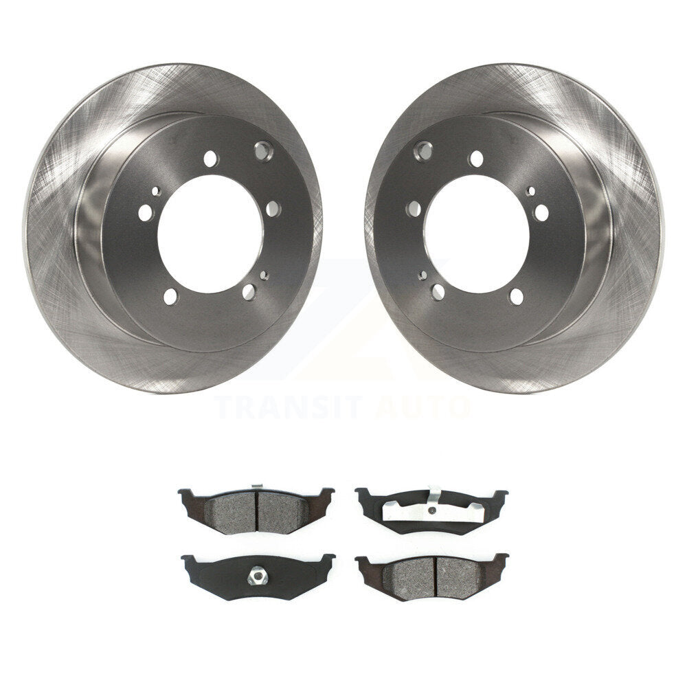 Kit de plaquettes semi-métalliques de rotor de frein arrière pour Dodge Stratus avec roue d'usine de 14"
