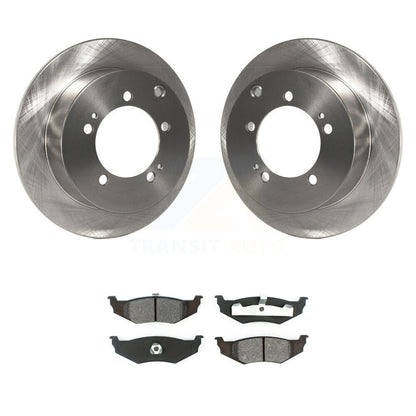 Kit de plaquettes semi-métalliques de rotor de frein arrière pour Dodge Stratus avec roue d'usine de 14"