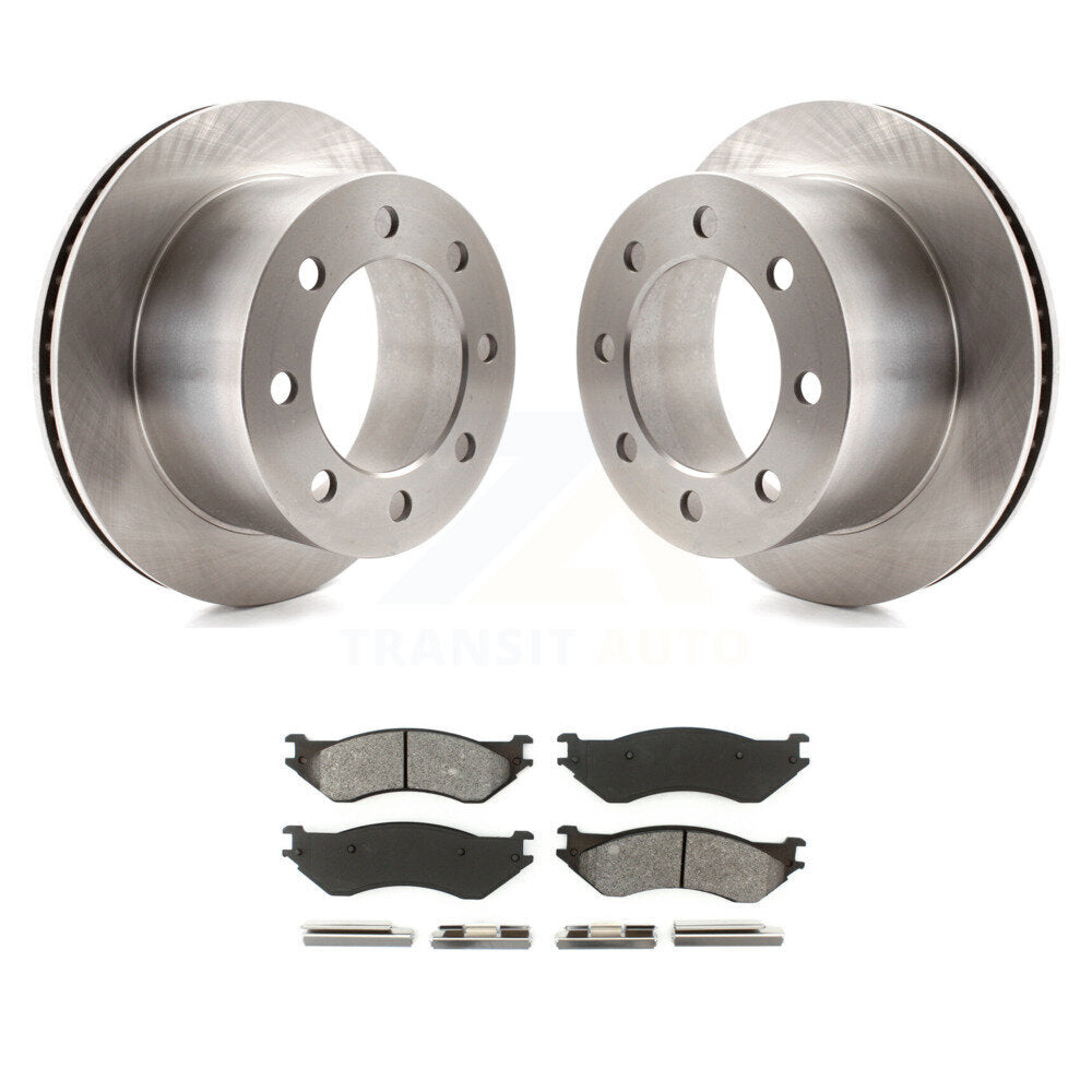 Rotors de frein à disque arrière et kit de plaquettes semi-métalliques pour Dodge Ram 2001 2002 2500 350