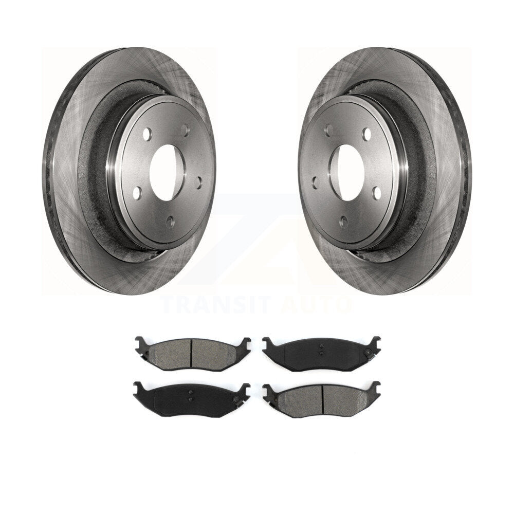 Kit de disques de frein à disque arrière et plaquettes semi-métalliques pour Dodge Ram 1500 K8S-101658