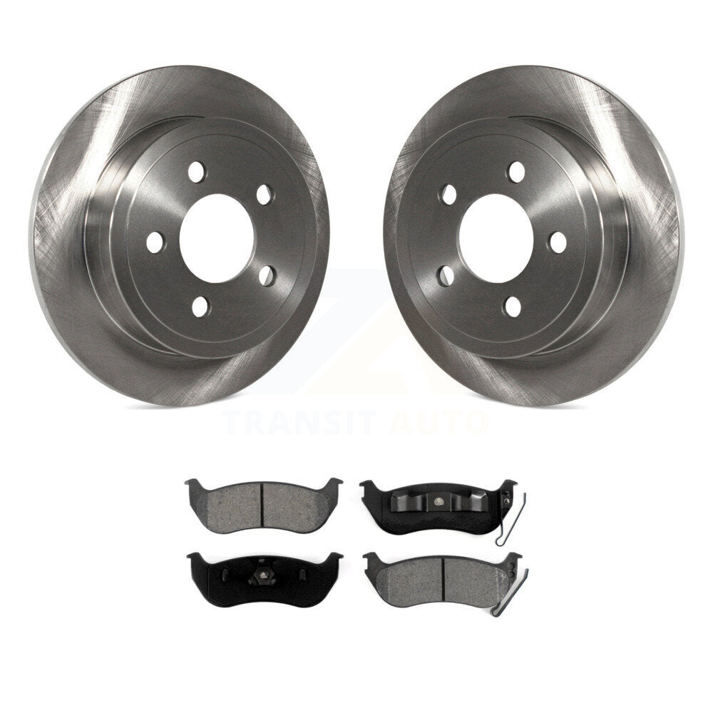 Kit de disques de frein à disque arrière et plaquettes semi-métalliques pour Jeep Liberty Wrangler TJ