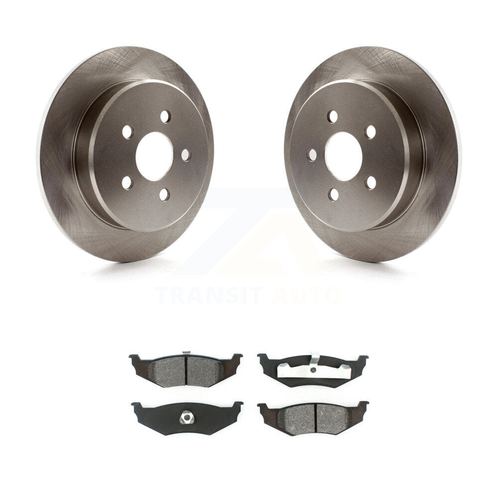 Rotor de frein à disque arrière et Kit de plaquettes semi-métalliques pour Chrysler PT Cruiser Dodge Neo