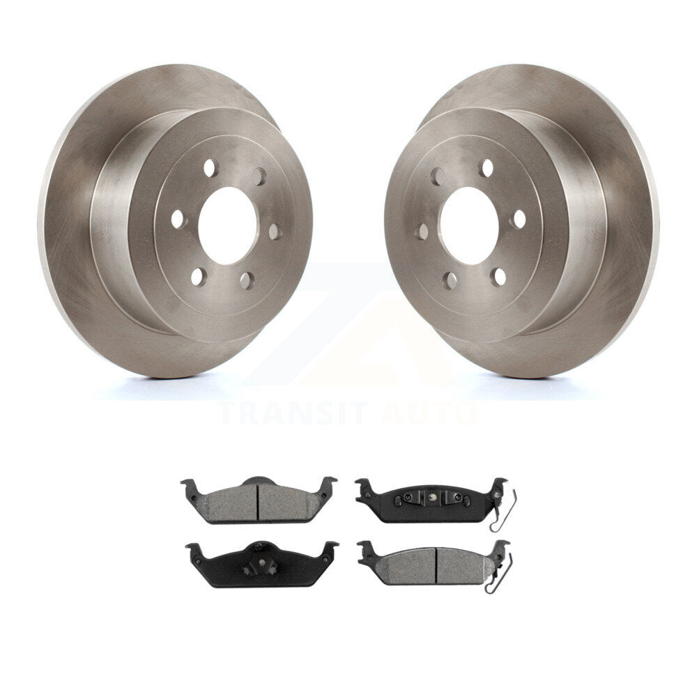 Kit de disques de frein à disque arrière et plaquettes semi-métalliques pour Dodge Dakota 2003-2004