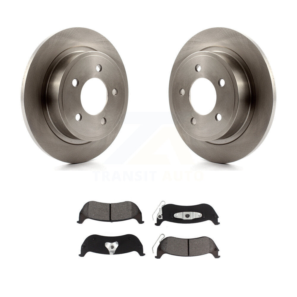 Rotors de frein à disque arrière et kit de plaquettes semi-métalliques pour Chrysler Pacific 2004-2008