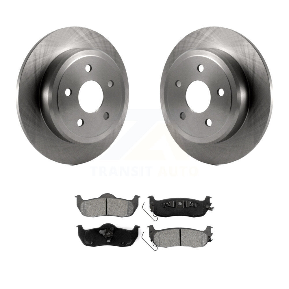 Rotors de frein à disque arrière et Kit de plaquettes semi-métalliques pour Jeep Grand Cherokee Commande
