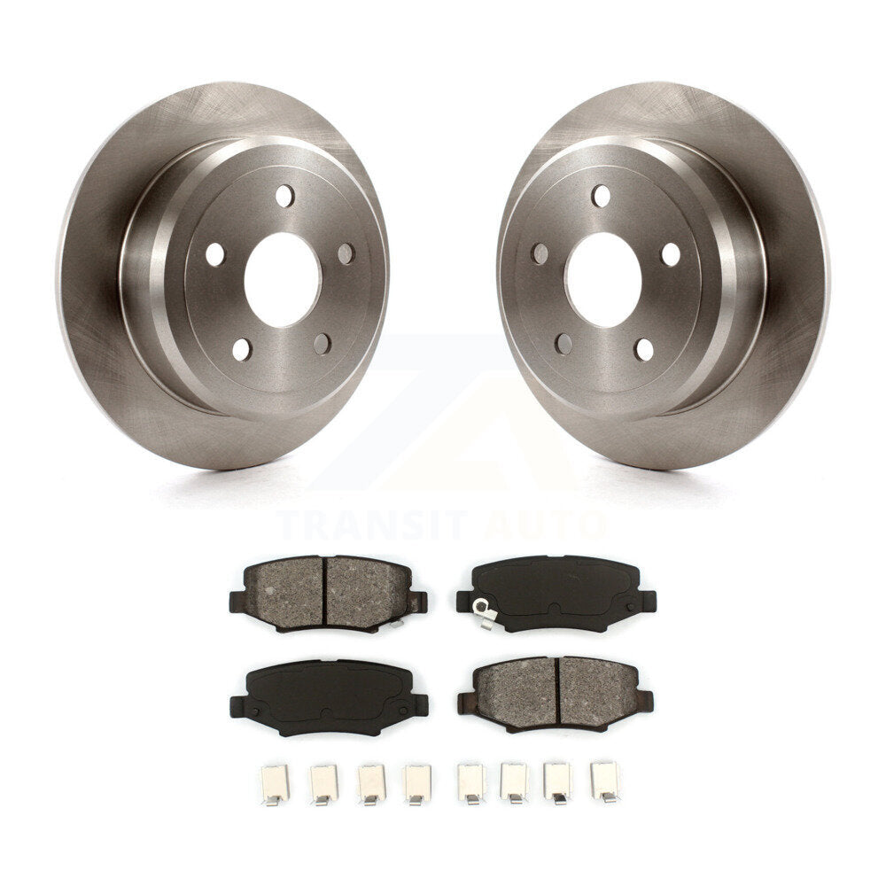 Kit de disques de frein à disque arrière et plaquettes semi-métalliques pour Jeep Wrangler JK