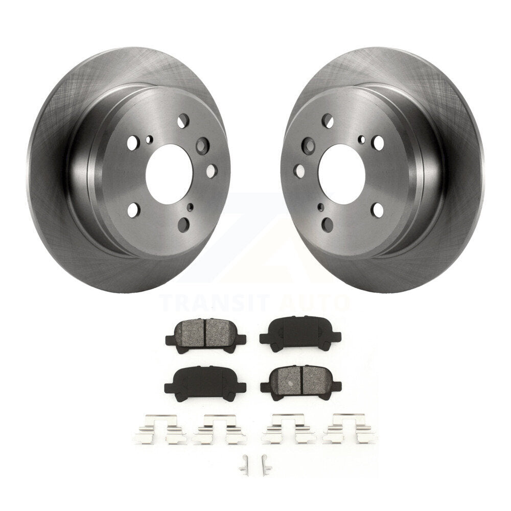 Kit de disques de frein à disque arrière et plaquettes semi-métalliques pour Toyota Camry Solara