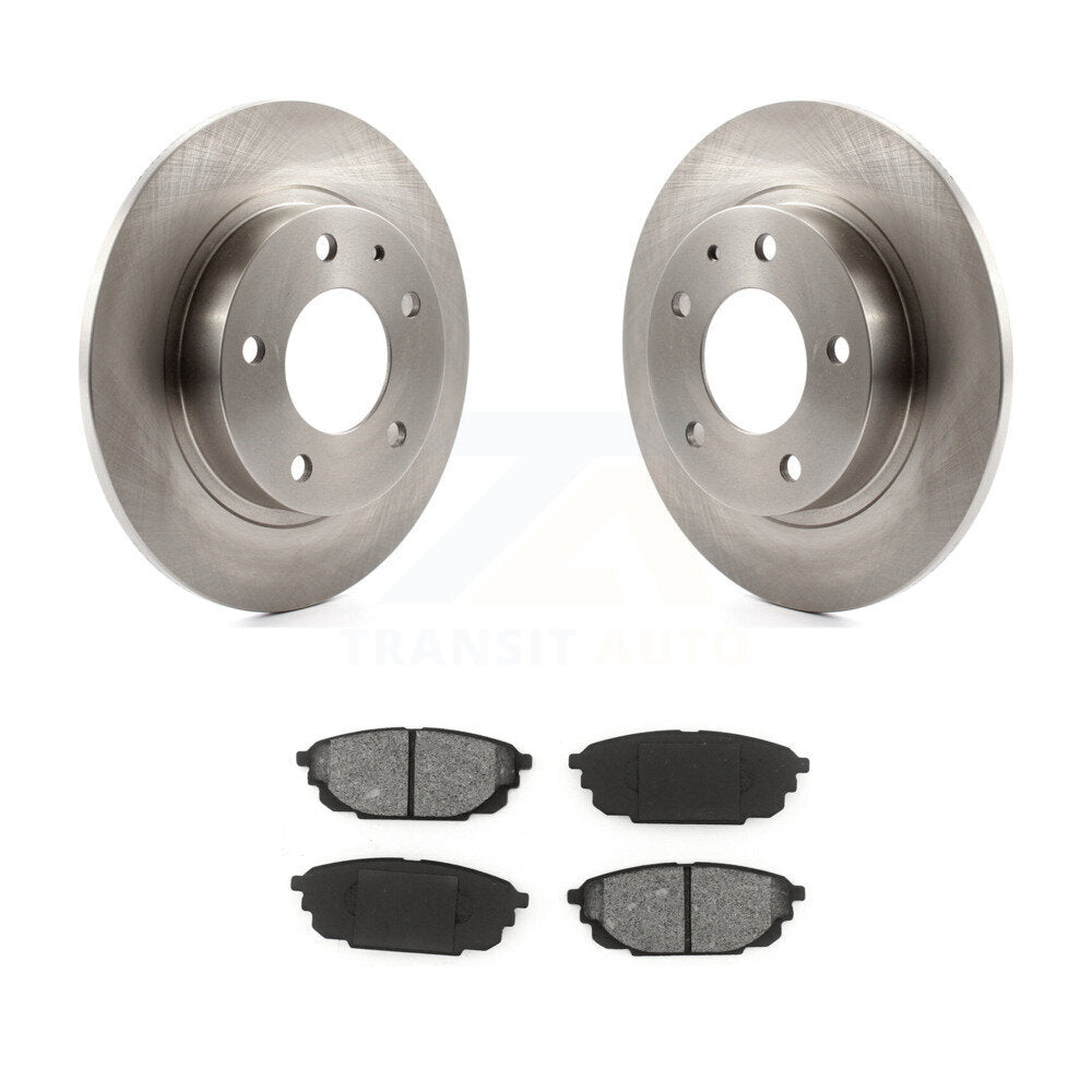 Kit de disques de frein à disque arrière et plaquettes semi-métalliques pour Mazda Protege Protege5