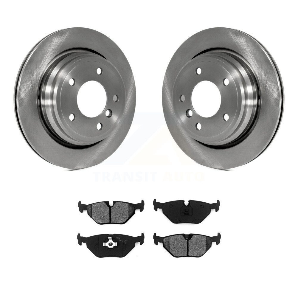 Kit de rotors de frein à disque arrière et plaquettes semi-métalliques pour BMW 540i 530i 528i 525i