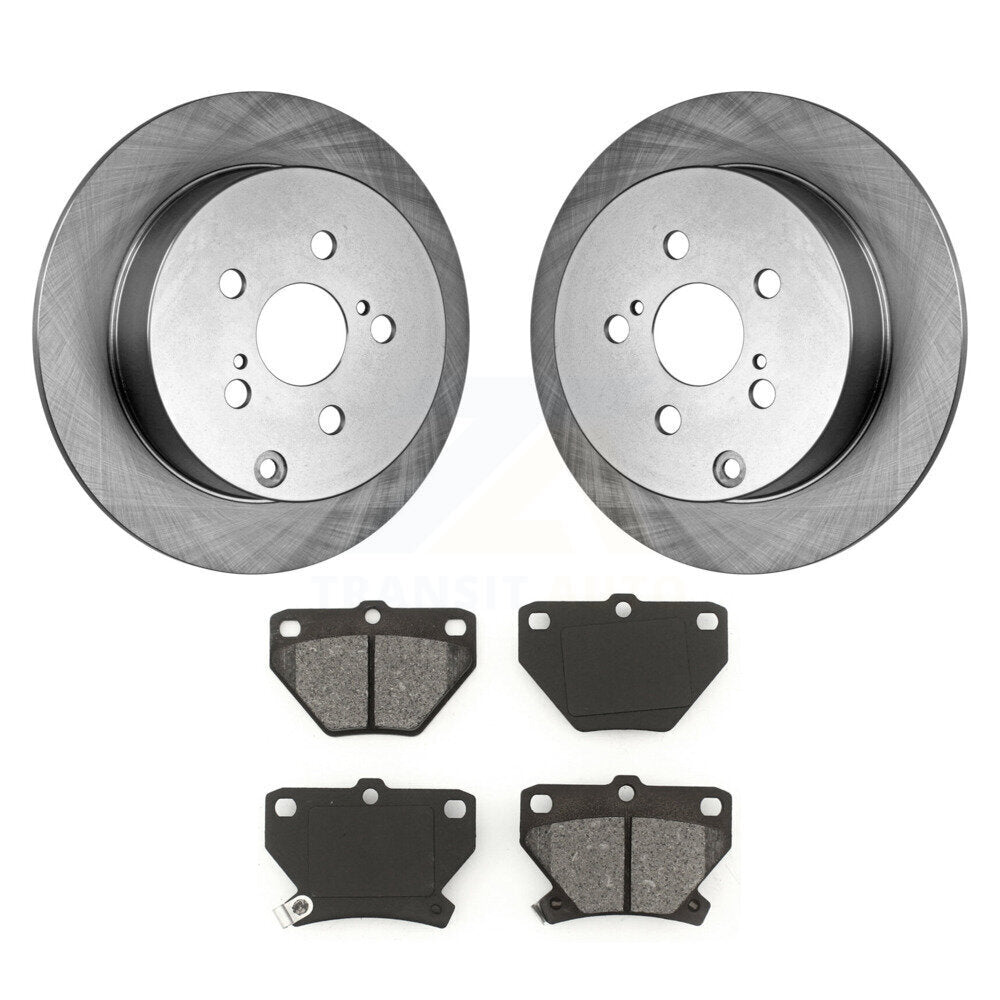 Rotors de frein arrière et Kit de plaquettes semi-métalliques pour Toyota Matrix Corolla Pontiac Vib