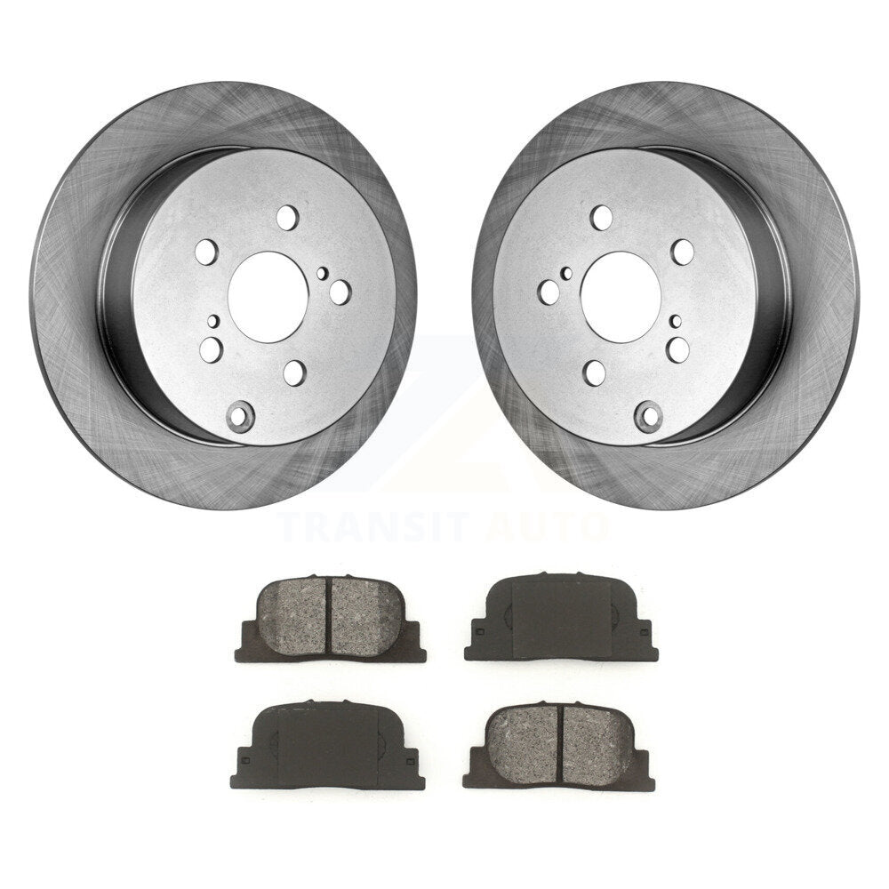 Kit de disques de frein à disque arrière et plaquettes semi-métalliques pour Scion tC 2005-2010