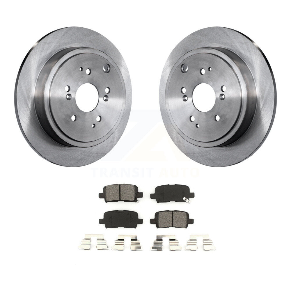 Kit de disques de frein à disque arrière et plaquettes semi-métalliques pour Honda Pilot Acura MDX