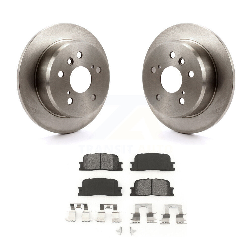 Rotor de frein à disque arrière et Kit de plaquettes semi-métalliques pour Toyota Camry Lexus ES330 ES30