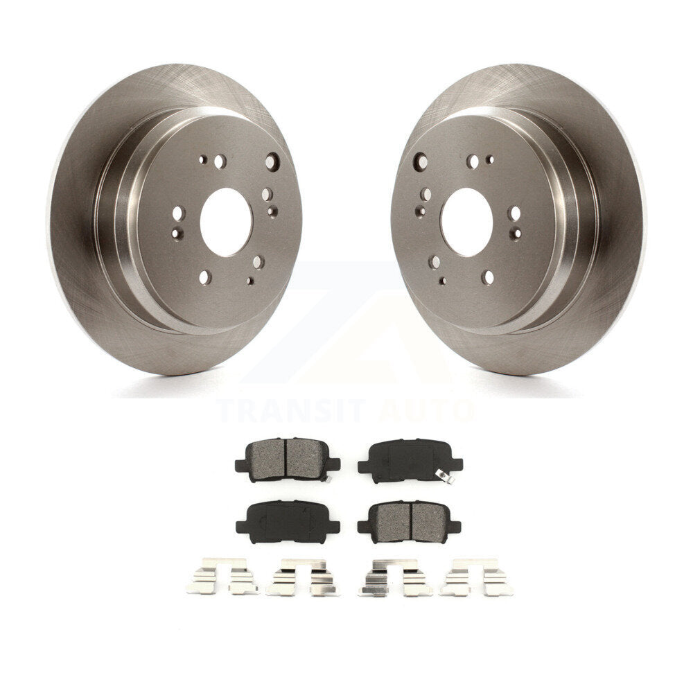 Kit de disques de frein à disque arrière et plaquettes semi-métalliques pour Honda Odyssey 2002-2004