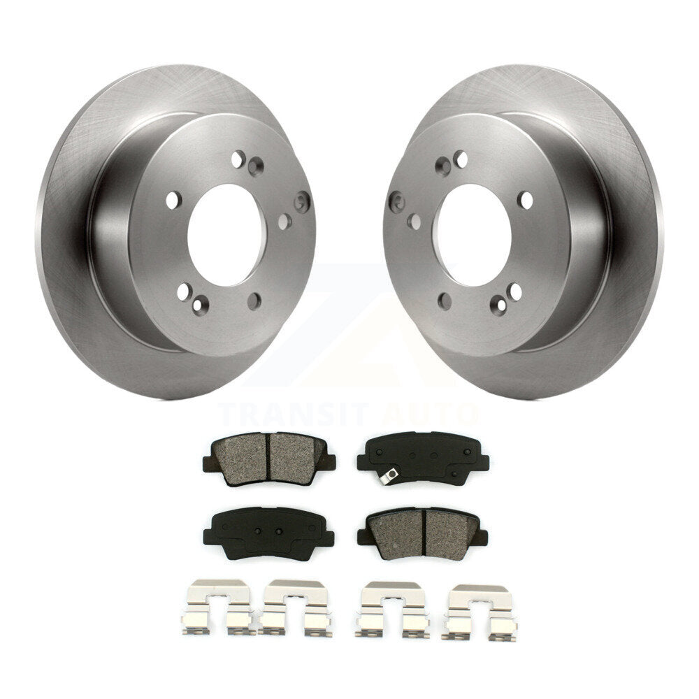 Kit de disques de frein à disque arrière et plaquettes semi-métalliques pour Hyundai Sonata 2,4 l
