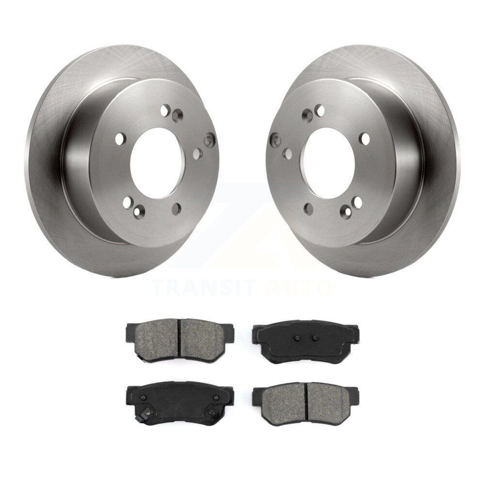 Rotors de frein arrière et Kit de plaquettes semi-métalliques pour Hyundai Tucson Kia Sportage Sonat