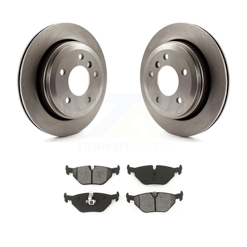 Kit de disques de frein à disque arrière et plaquettes semi-métalliques pour BMW 325xi 2001-2005