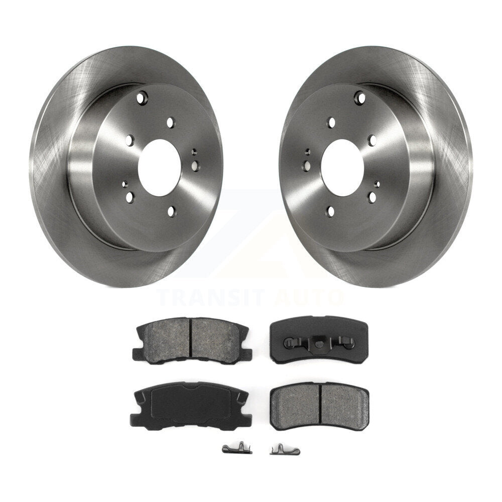 Kit de disques de frein à disque arrière et plaquettes semi-métalliques pour Mitsubishi Endeavour