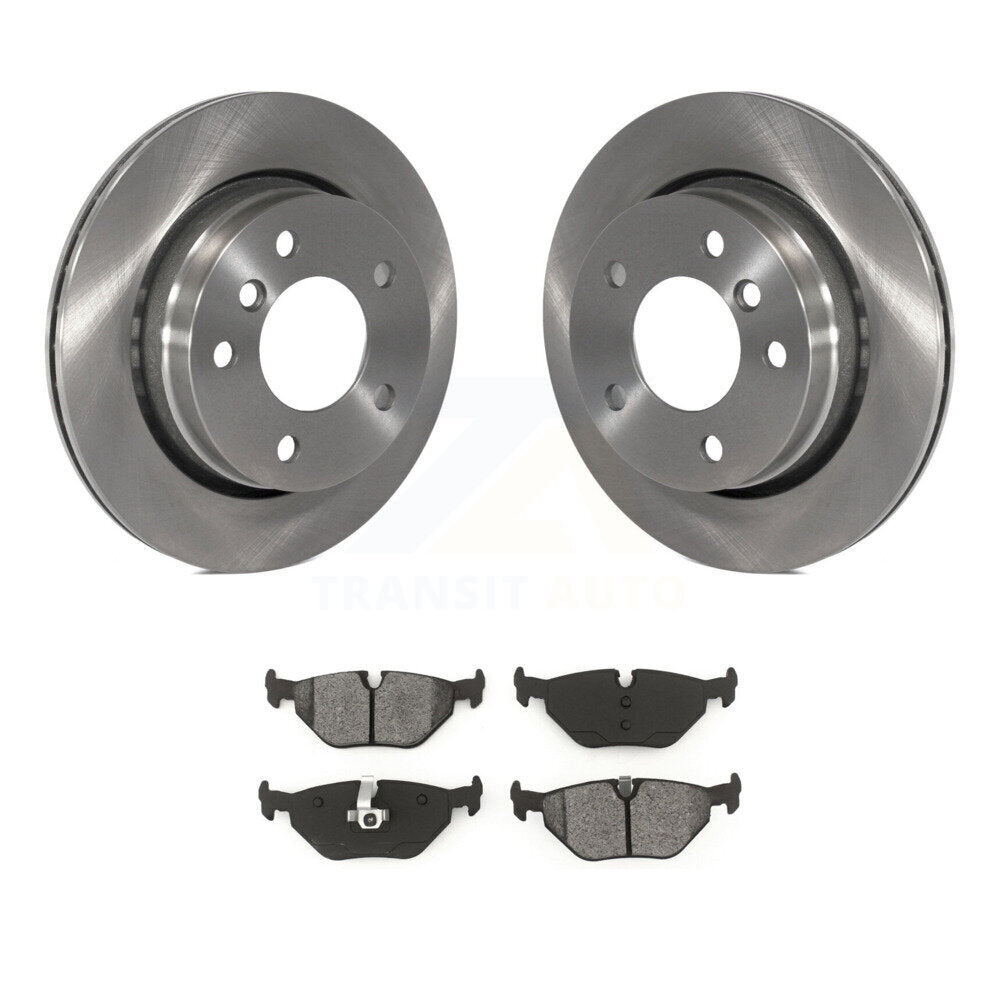 Kit de rotors de frein à disque arrière et plaquettes semi-métalliques pour BMW 320i 323i 328i 323Ci