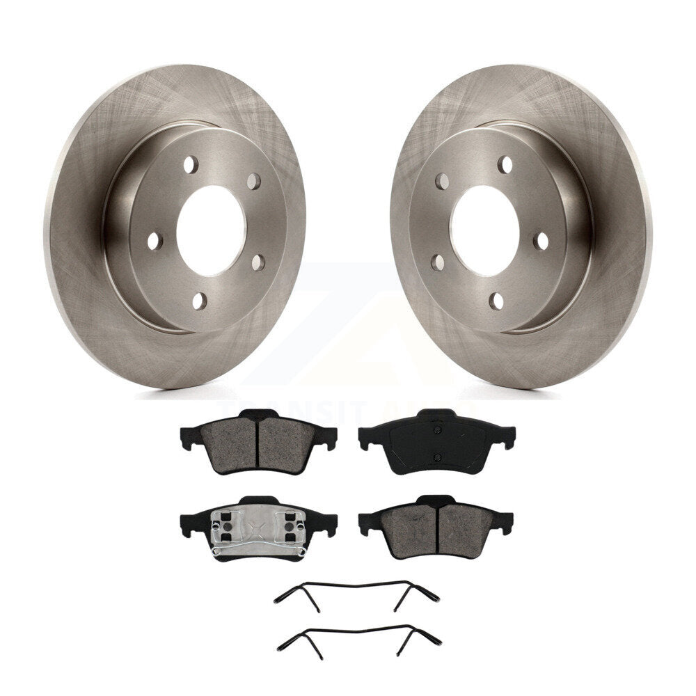 Kit de disques de frein à disque arrière et plaquettes semi-métalliques pour Mazda 3 2.0L 2004-2005