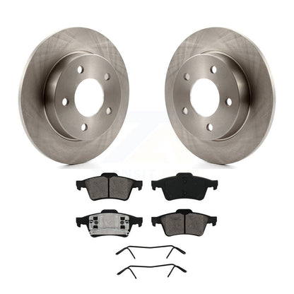 Kit de disques de frein à disque arrière et plaquettes semi-métalliques pour Mazda 3 2.0L 2004-2005