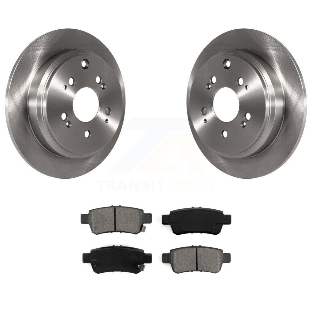 Kit de disques de frein à disque arrière et plaquettes semi-métalliques pour Honda Odyssey 2005-2010
