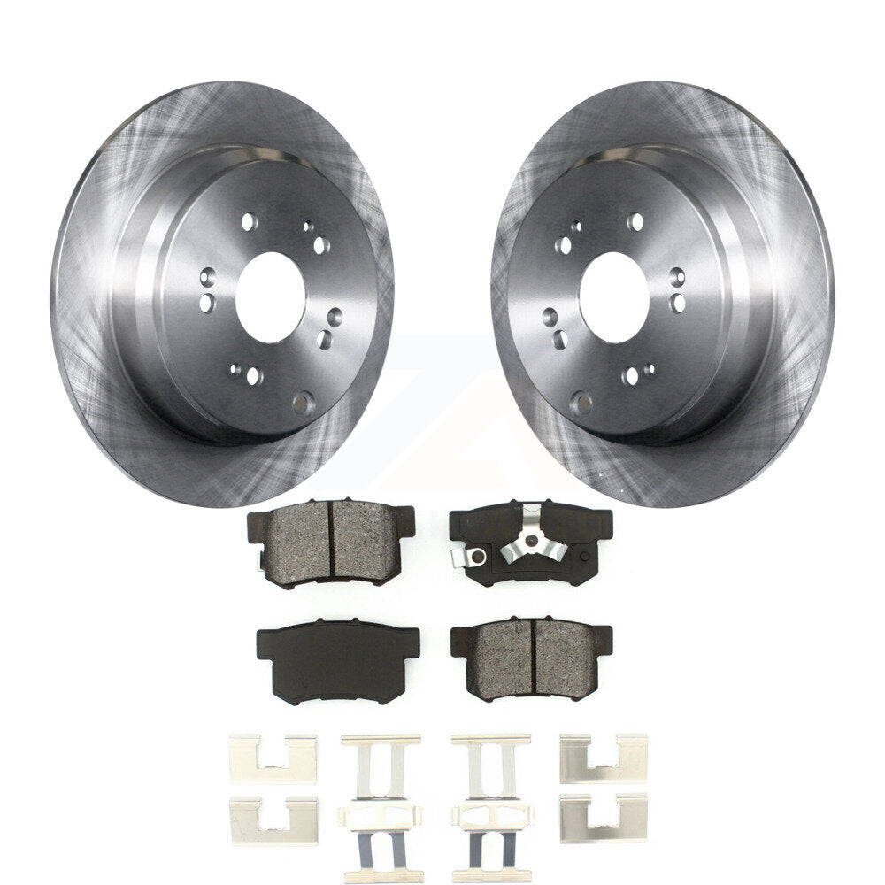 Kit de disques de frein à disque arrière et plaquettes semi-métalliques pour Honda CR-V Acura RDX