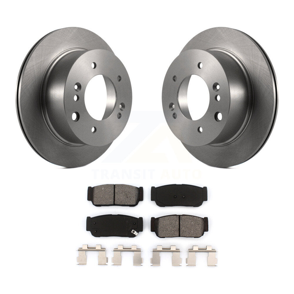 Kit de disques de frein à disque arrière et plaquettes semi-métalliques pour Kia Sorento 2003-2006