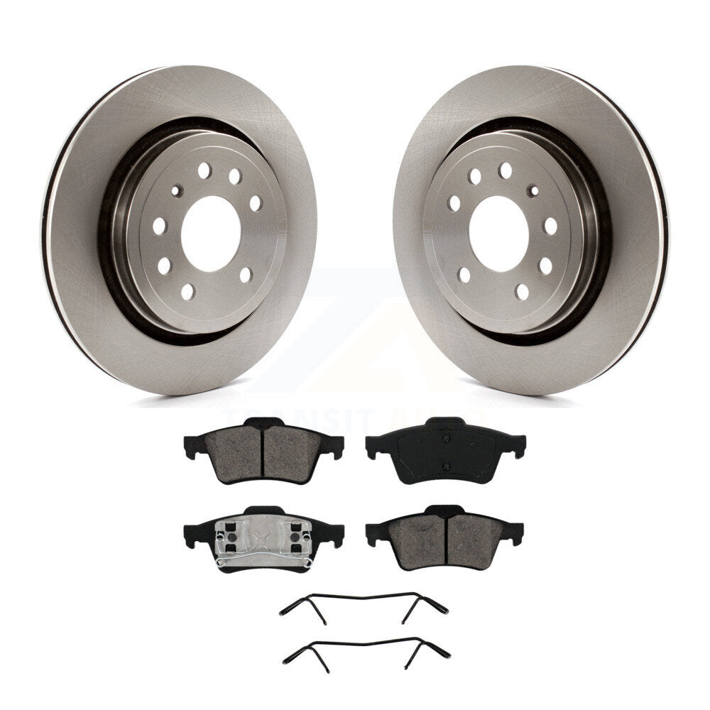 Kit de plaquettes semi-métalliques de rotor de frein arrière pour berline Saab 9-3 2003 avec ventilation