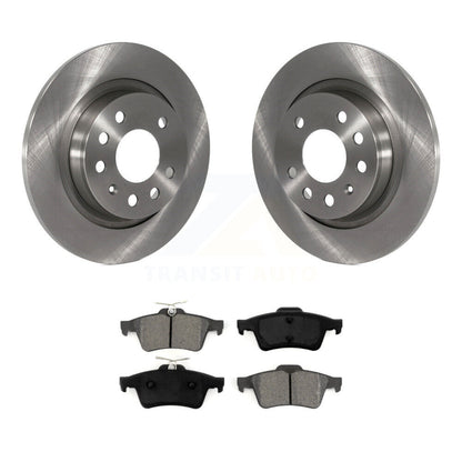 Rotor de frein à disque arrière et Kit de plaquettes semi-métalliques pour Saab 9-3 9-3X avec solide