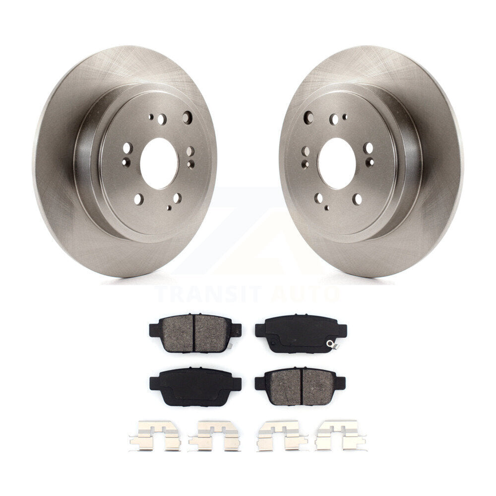 Kit de disques de frein à disque arrière et plaquettes semi-métalliques pour Honda Ridgeline 2006-2014