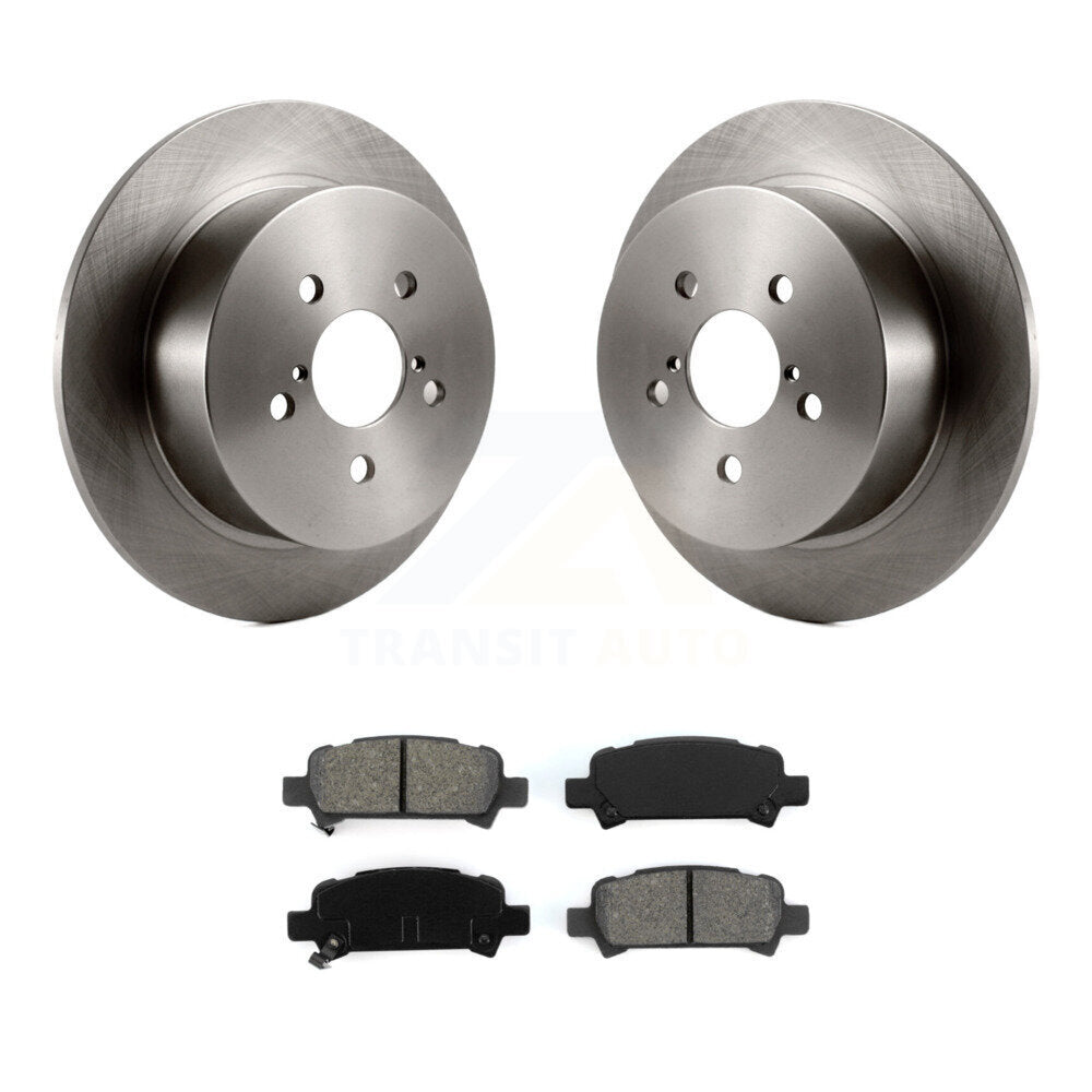 Kit de plaquettes semi-métalliques de rotor de frein arrière pour Subaru Legacy avec roue d'usine de 17 pouces