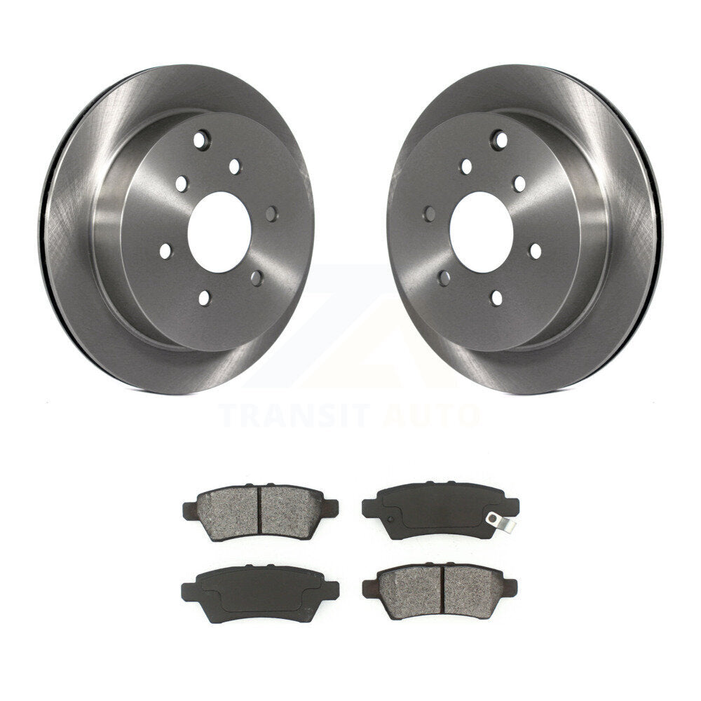 Kit de disques de frein à disque arrière et plaquettes semi-métalliques pour Nissan Xterra 2006-2007