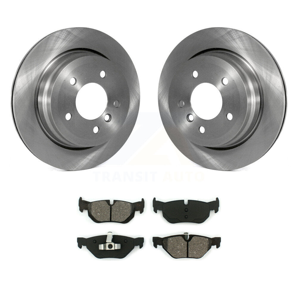 Rotor de frein à disque arrière et Kit de plaquettes semi-métalliques pour BMW 328i xDrive X1 328xi 325x