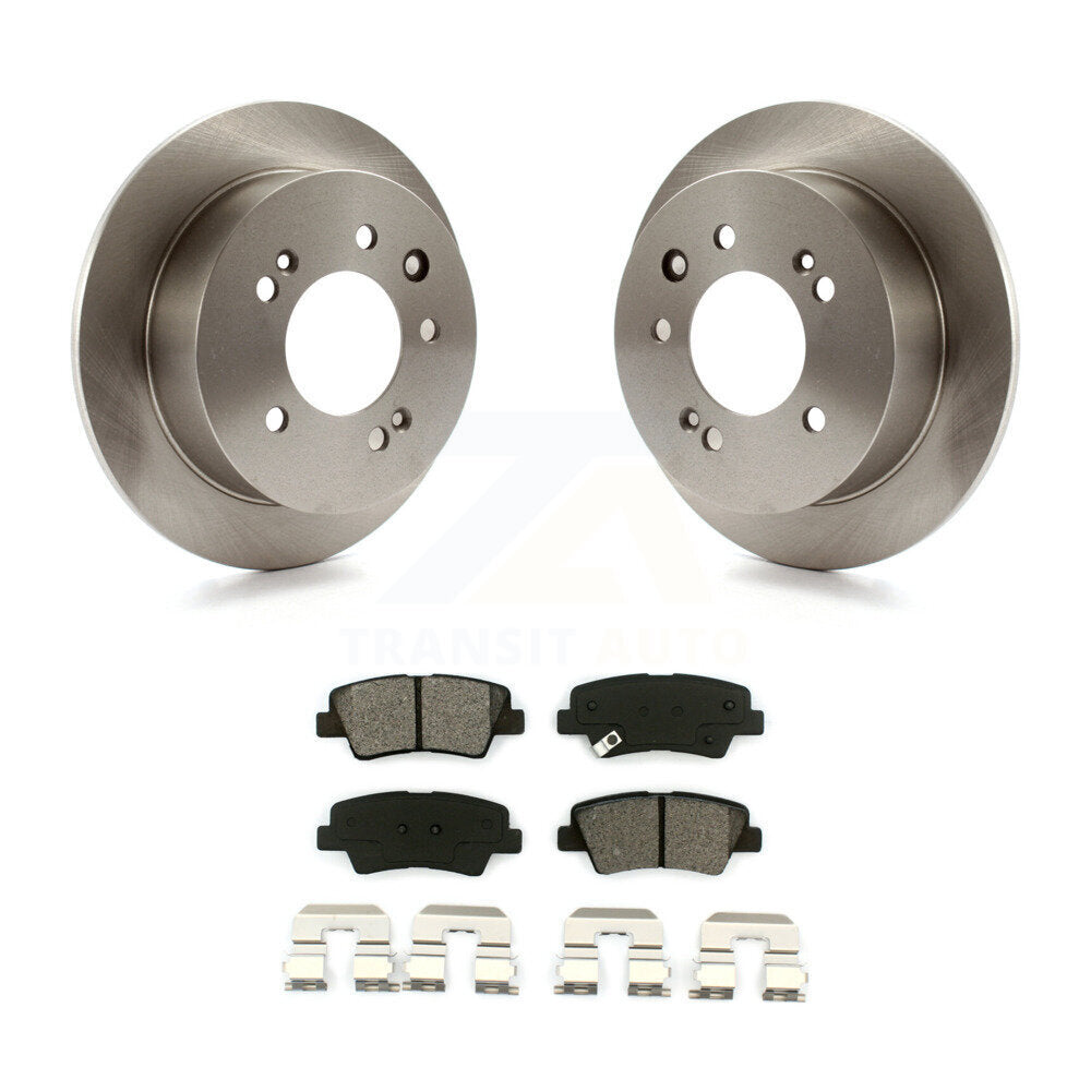 Kit de rotor de frein arrière et de plaquettes semi-métalliques pour Hyundai Elantra Sedan à partir du 03 23 1
