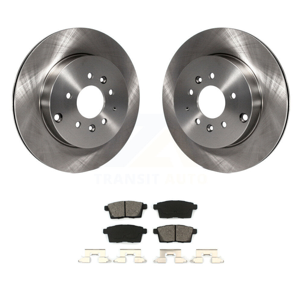 Kit de disques de frein à disque arrière et plaquettes semi-métalliques pour Mazda CX-9 2007-2015
