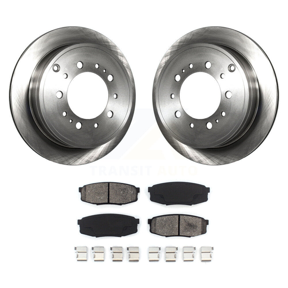Kit de rotor de frein arrière et de plaquettes semi-métalliques pour Toyota Tundra Sequoia Lexus LX57