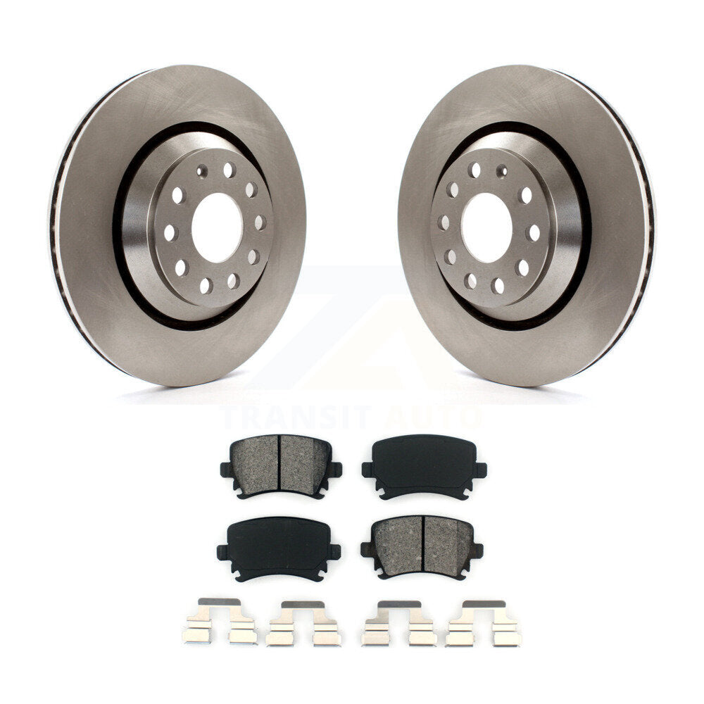 Kit de rotor de frein arrière et de plaquettes semi-métalliques pour Volkswagen GTI Passat CC Golf R R3