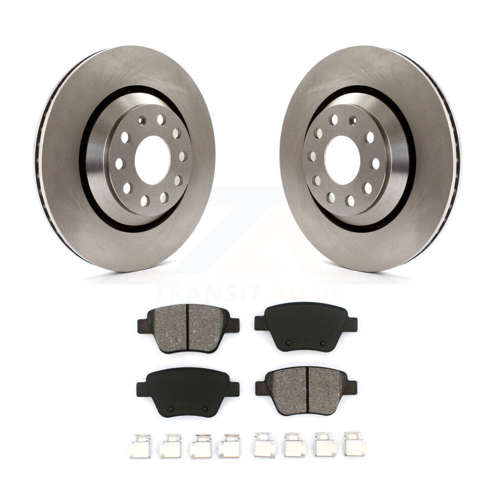 Rotor de frein à disque arrière et Kit de plaquettes semi-métalliques pour Volkswagen GTI Audi A3 Quattr