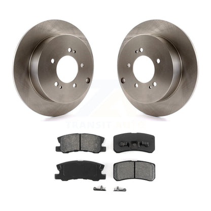 Rotors de frein à disque arrière et kit de plaquettes semi-métalliques pour Mitsubishi Lancer Outlande